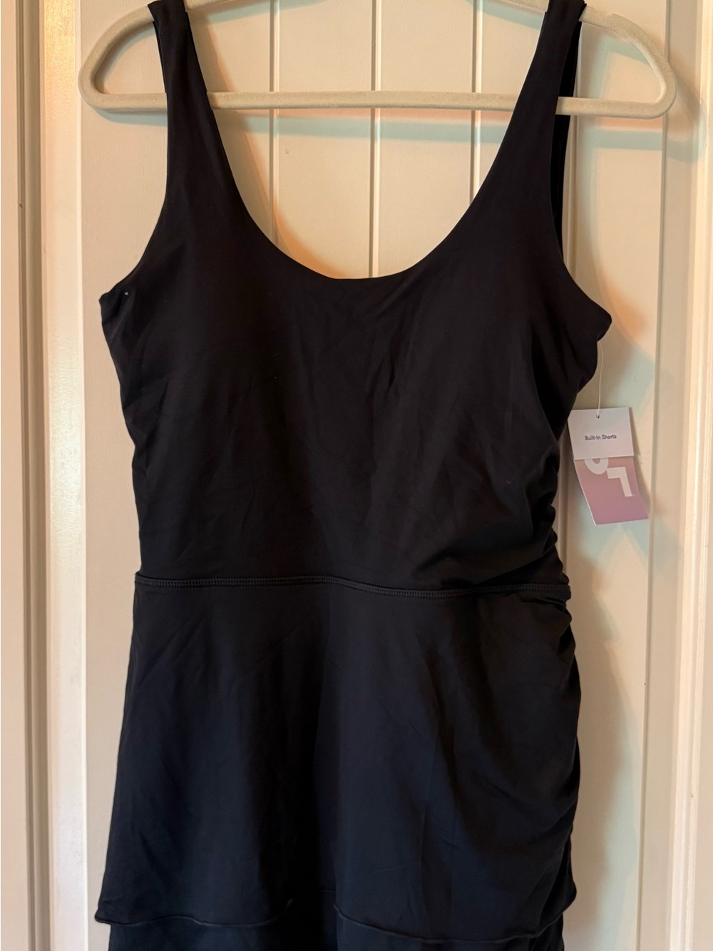 JoyLab Black Swim Dress with Built-In Shorts NWT
